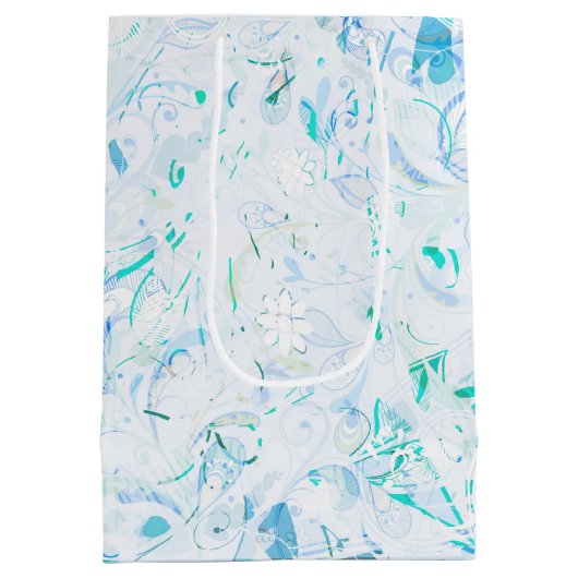 Abstrakt Mandala Mittlere Geschenktüte (Rückseite)