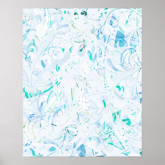 Abstrakt Mandala Poster (Vorne)