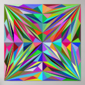 Abstrakt Mandala Poster (Vorne)