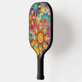 Abstrakt Mandala Psychedelic Pickleball Schläger (Links)