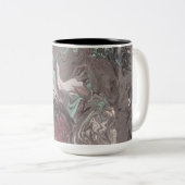 Abstrakt marbig zweifarbige tasse (VorderseiteRechts)