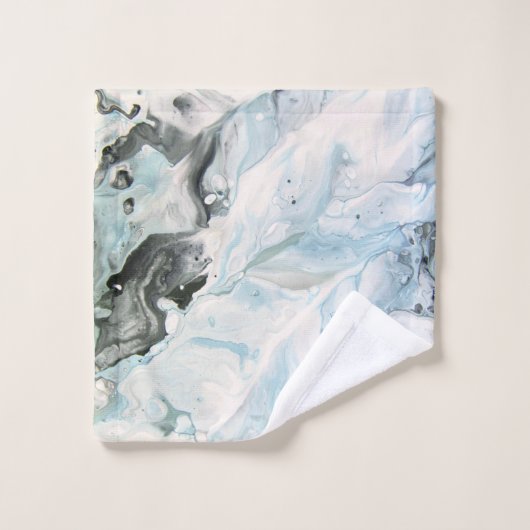 Abstrakt Marble Glam #9 #painting #wall #decor Badhandtuch Set (Waschlappen)