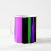 Abstrakt Mardi Gras Streifen Kaffeetasse (Vorderseite Links)