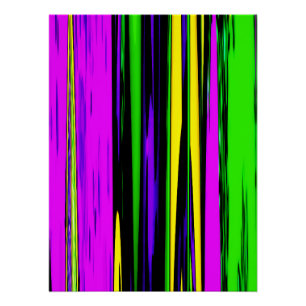Abstrakt Mardi Gras Streifen Poster
