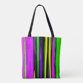 Abstrakt Mardi Gras Streifen Tasche (Rückseite)