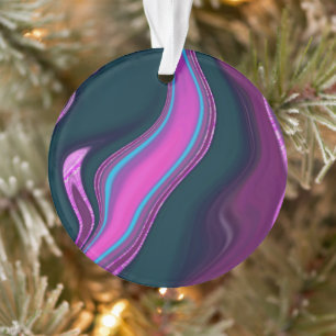 abstrakt marmoriertes Muster Ornament