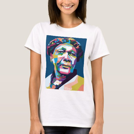 Abstrakt Mary Seacole in WPAP T-Shirt (Vorderseite)
