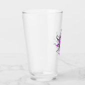 Abstrakt Mask Stamm Tattoo Design - Rosa Glas (Rechts)