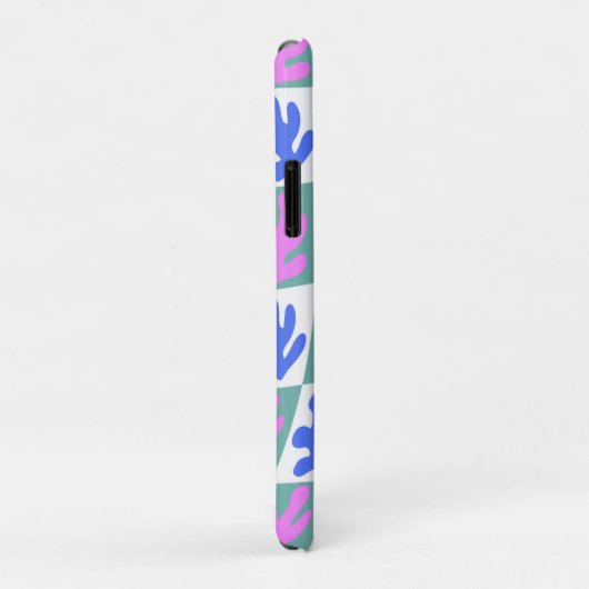 Abstrakt Matisse Inspiriert Leaf-Pflanze überprüft Case-Mate iPhone Hülle (Hinten/Rechts)
