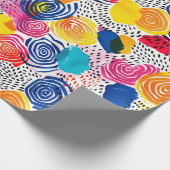 Abstrakt Maximalist Colorful Geschenkpapier (Ecke)