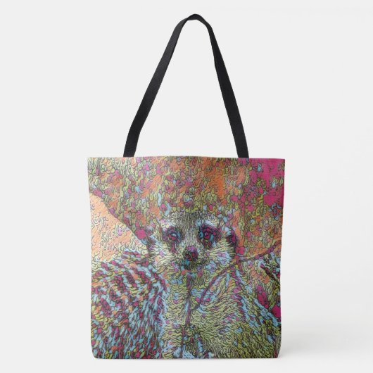 Abstrakt Meerkat Tasche (Vorderseite)