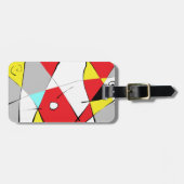 Abstrakt mehrfarbig gepäckanhänger (Vorderseite horizontal)