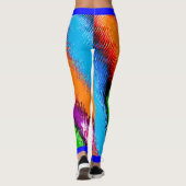 Abstrakt mehrfarbig leggings (Rückseite)