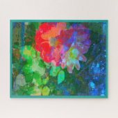 Abstrakt Mein Geheimnis Rose Garten Jigsaw Puzzle (Horizontal)