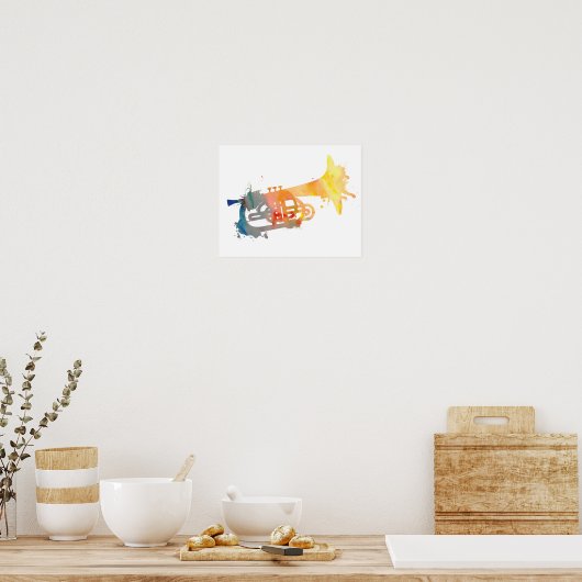 Abstrakt Mellophone Poster (Küche)