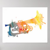 Abstrakt Mellophone Poster (Vorne)