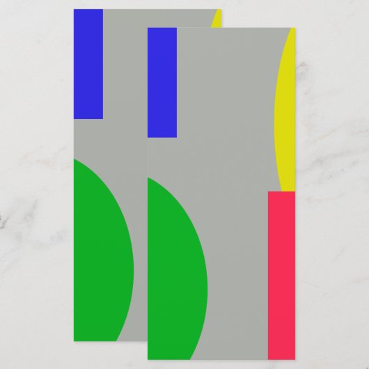 Abstrakt Menükarte (Vorne/Hinten)