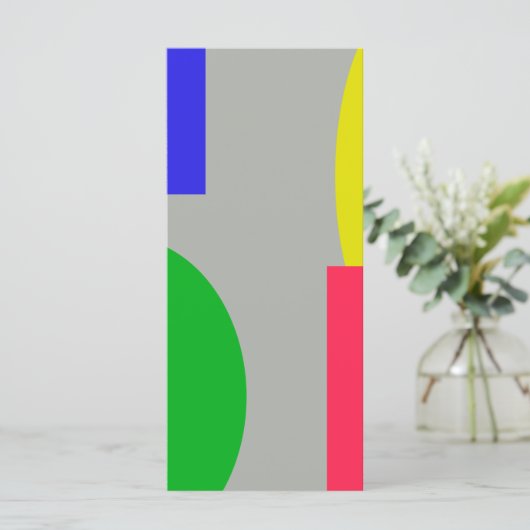 Abstrakt Menükarte (Stehend Vorderseite)