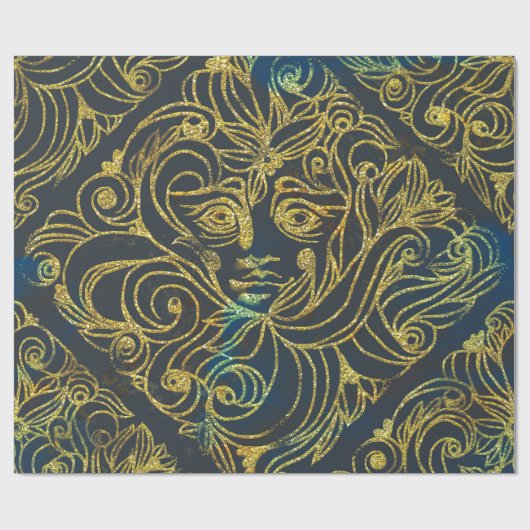 Abstrakt Mermaid Geschenkpapier (Flach)