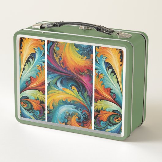 Abstrakt Metall Brotdose (Rückseite)