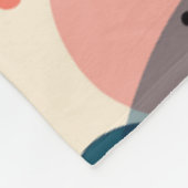 Abstrakt Mid-Century Modern Fleecedecke (Ecke)