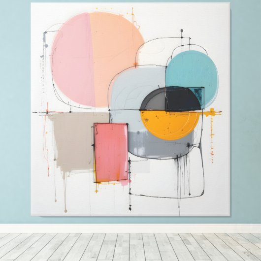 abstrakt - minimal leinwanddruck (Insitu (Holzboden))