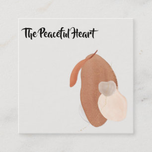 *~* Abstrakt Minimal Tinte AR27 QR Einfache Wabi S Quadratische Visitenkarte