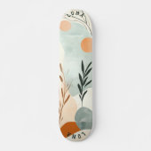 Abstrakt Minimalistisch - Soft Earthy Bio Design Skateboard (Vorne)