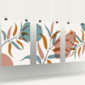 Abstrakt-minimalistisches botanisches Set