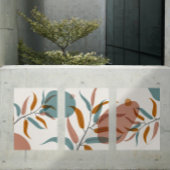 Abstrakt-minimalistisches botanisches Set