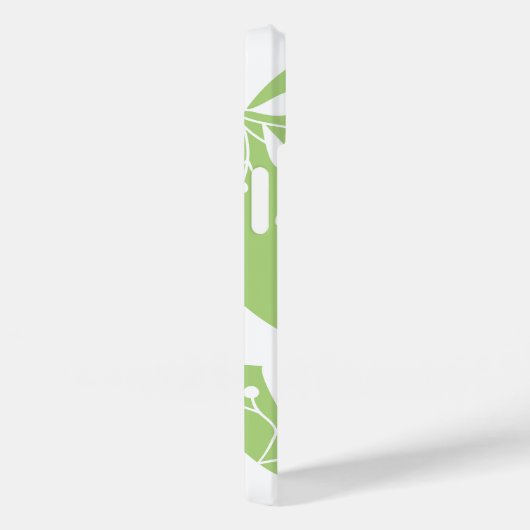 Abstrakt Minty Green Botanical Personalisiert Case-Mate iPhone Hülle (Rückseite / Rechts)