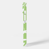Abstrakt Minty Green Botanical Personalisiert Case-Mate iPhone Hülle (Rückseite / Links)