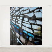Abstrakt Mirror Mosaic Wandteppich (Vorderseite)