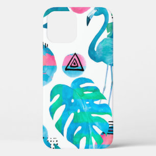 Abstrakt mit Aquarellbramingo und zufälligem Ellem Case-Mate iPhone Hülle