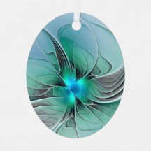 Abstrakt mit Blau, moderne fraktale Kunst