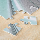 Abstrakt mit Blau, moderne fraktale Kunst Puzzle (Seite)