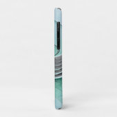 Abstrakt mit blauer, moderner Kunst des Fraktals Case-Mate iPhone Hülle (Hinten/Links)