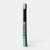 Abstrakt mit blauer, moderner Kunst des Fraktals Case-Mate iPhone Hülle (Hinten/Links)