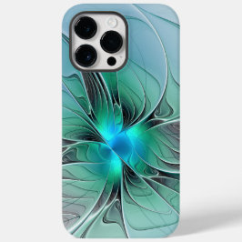 Abstrakt mit blauer, moderner Kunst des Fraktals Case-Mate iPhone 14 Pro Max Hülle