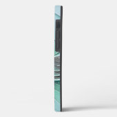 Abstrakt mit blauer, moderner Kunst des Fraktals Case-Mate iPhone Hülle (Rückseite / Links)