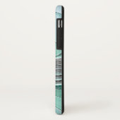 Abstrakt mit blauer, moderner Kunst des Fraktals Case-Mate iPhone Hülle (Hinten/Links)
