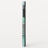 Abstrakt mit blauer, moderner Kunst des Fraktals Case-Mate iPhone Hülle (Hinten/Links)
