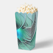 Abstrakt mit blauer, moderner Kunst des Fraktals Geschenkschachtel (Geplatzt)