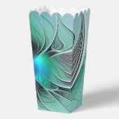 Abstrakt mit blauer, moderner Kunst des Fraktals Geschenkschachtel (Vorderseite)