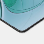 Abstrakt mit blauer, moderner Kunst des Fraktals Schreibtischunterlage (Ecke)