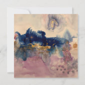 abstrakt mit blauer und rosa Karte (Rückseite)