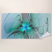 Abstrakt mit dem Namen der modernen Fraktal-Kunst Strandtuch (Vorderseite)