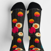 Abstrakt mit farbigen Kreisakzenten Socken (Oben)