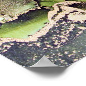 Abstrakt mit Gold und Schwarz Poster (Ecke)