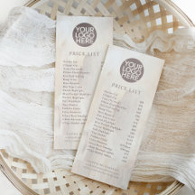 Abstrakt mit Logo | Preislisten